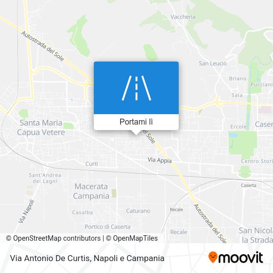 Mappa Via Antonio De Curtis
