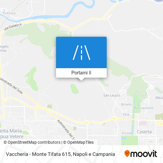 Mappa Vaccheria - Monte Tifata 615