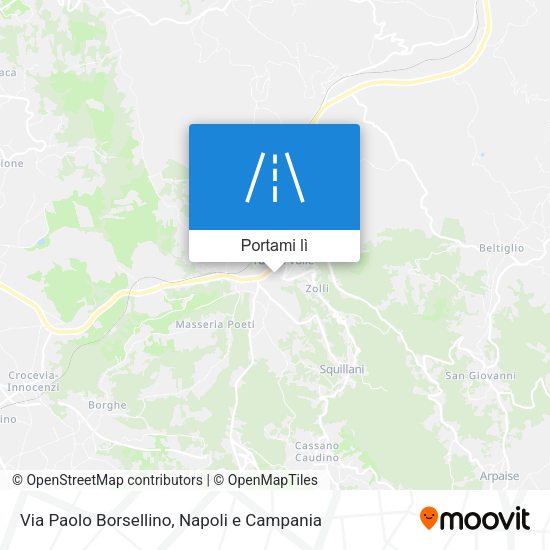 Mappa Via Paolo Borsellino