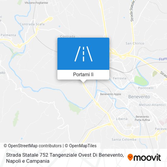 Mappa Strada Statale 752 Tangenziale Ovest Di Benevento