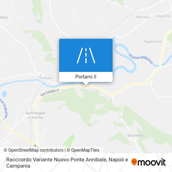 Mappa Racccordo Variante Nuovo Ponte Annibale