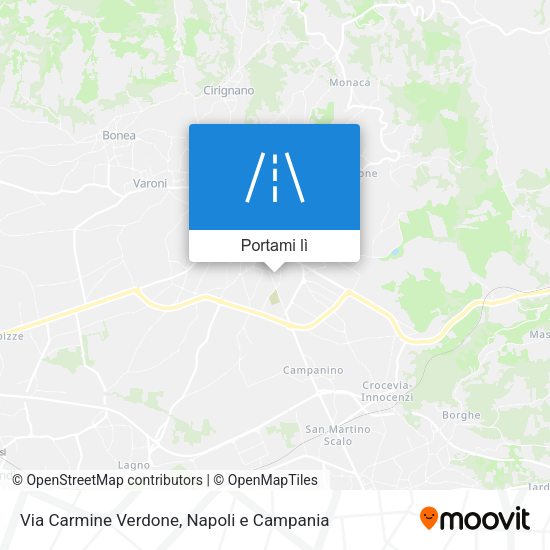 Mappa Via Carmine Verdone