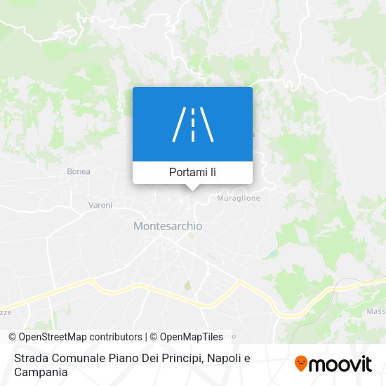 Mappa Strada Comunale Piano Dei Principi