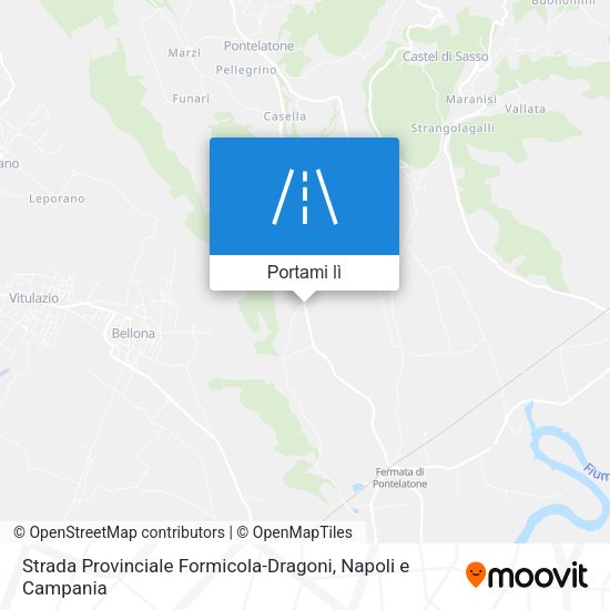 Mappa Strada Provinciale Formicola-Dragoni