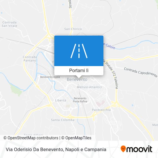 Mappa Via Oderisio Da Benevento