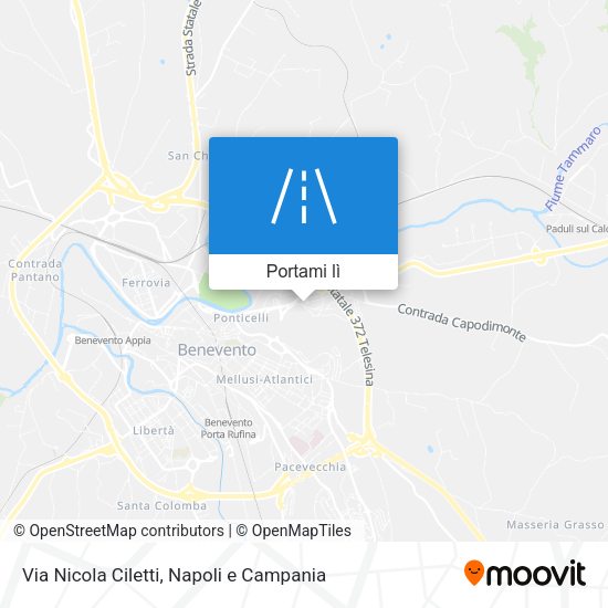 Mappa Via Nicola Ciletti