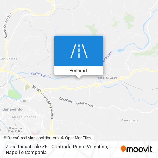 Mappa Zona Industriale Z5 - Contrada Ponte Valentino