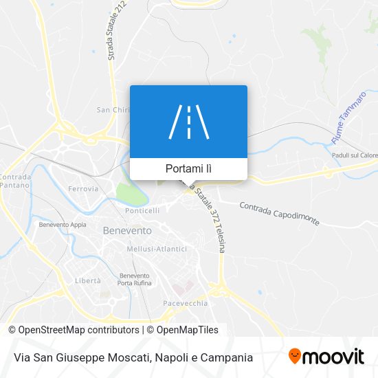 Mappa Via San Giuseppe Moscati