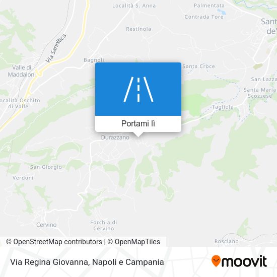 Mappa Via Regina Giovanna