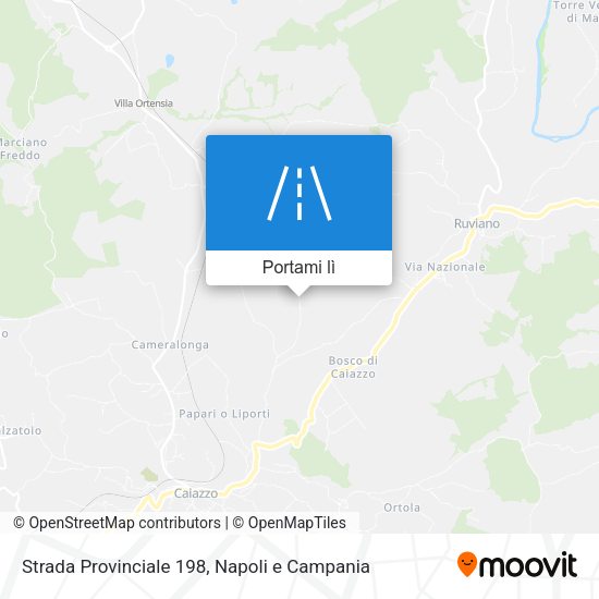 Mappa Strada Provinciale 198
