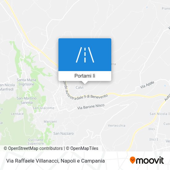 Mappa Via Raffaele Villanacci