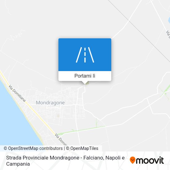 Mappa Strada Provinciale Mondragone - Falciano