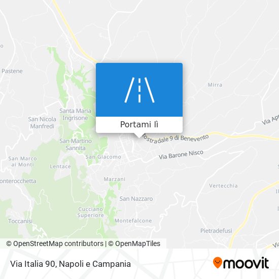 Mappa Via Italia 90