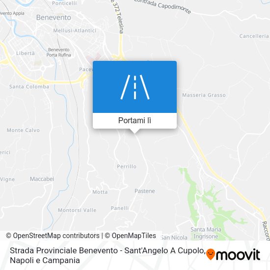 Mappa Strada Provinciale Benevento - Sant'Angelo A Cupolo