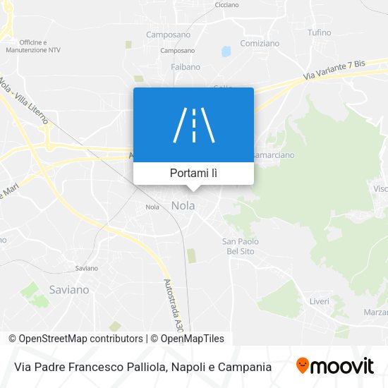 Mappa Via Padre Francesco Palliola