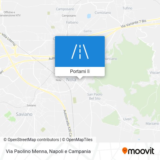 Mappa Via Paolino Menna