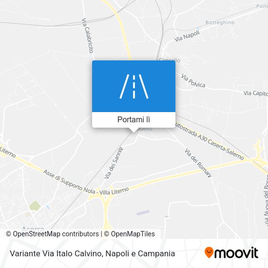Mappa Variante Via Italo Calvino