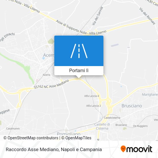 Mappa Raccordo Asse Mediano