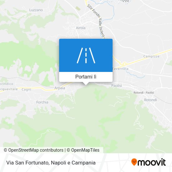 Mappa Via San Fortunato
