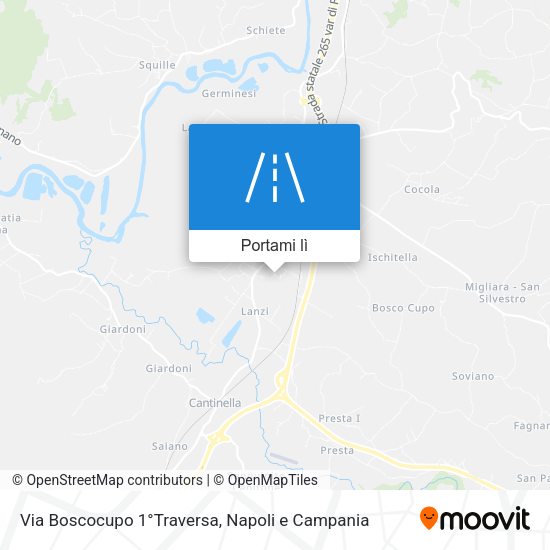 Mappa Via Boscocupo 1°Traversa