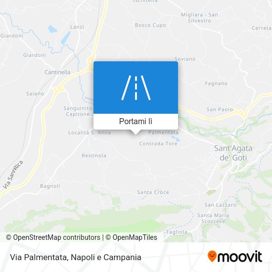 Mappa Via Palmentata