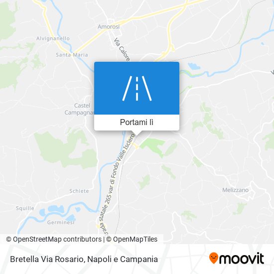 Mappa Bretella Via Rosario