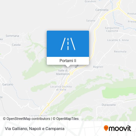 Mappa Via Galliano