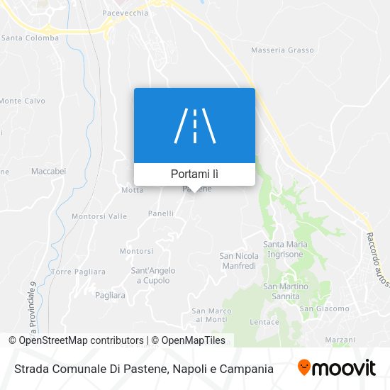 Mappa Strada Comunale Di Pastene