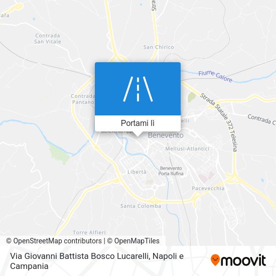 Mappa Via Giovanni Battista Bosco Lucarelli