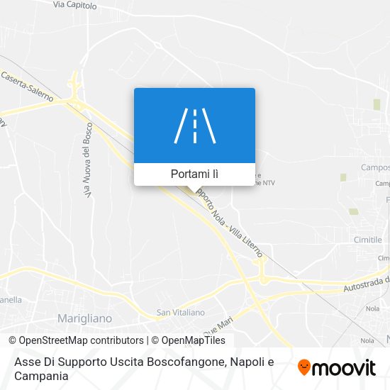 Mappa Asse Di Supporto Uscita Boscofangone
