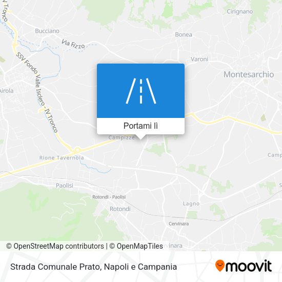 Mappa Strada Comunale Prato