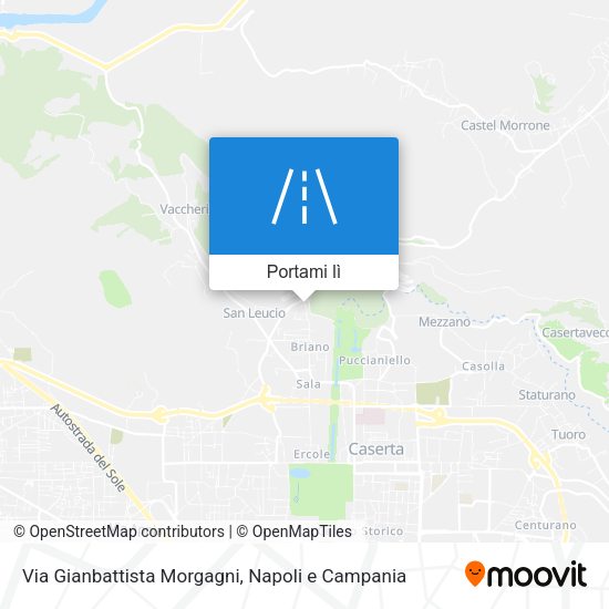 Mappa Via Gianbattista Morgagni