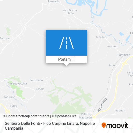 Mappa Sentiero Delle Fonti - Fico Carpine Linara