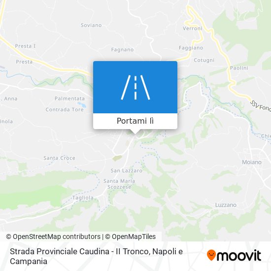 Mappa Strada Provinciale Caudina - II Tronco