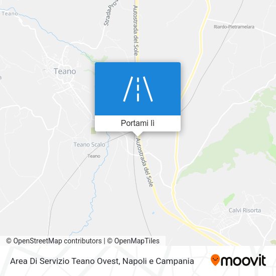 Mappa Area Di Servizio Teano Ovest
