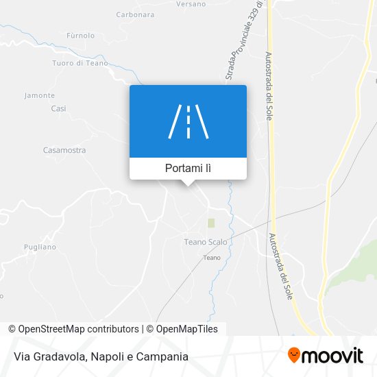 Mappa Via Gradavola