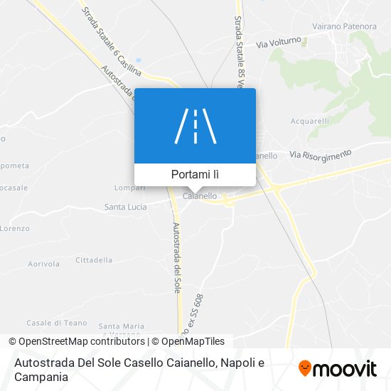 Mappa Autostrada Del Sole Casello Caianello