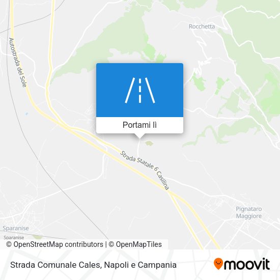 Mappa Strada Comunale Cales