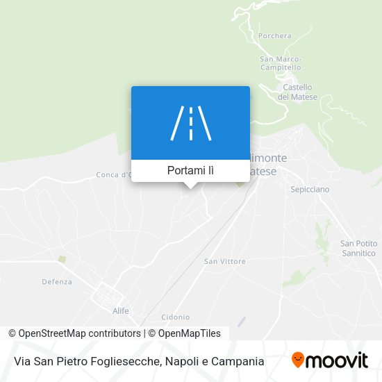 Mappa Via San Pietro Fogliesecche