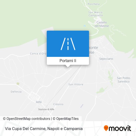 Mappa Via Cupa Del Carmine