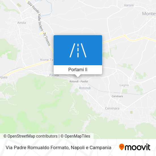 Mappa Via Padre Romualdo Formato