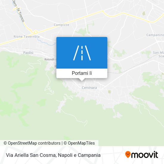 Mappa Via Ariella San Cosma