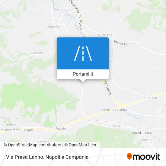 Mappa Via Presa Lanno