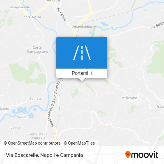 Mappa Via Boscarelle