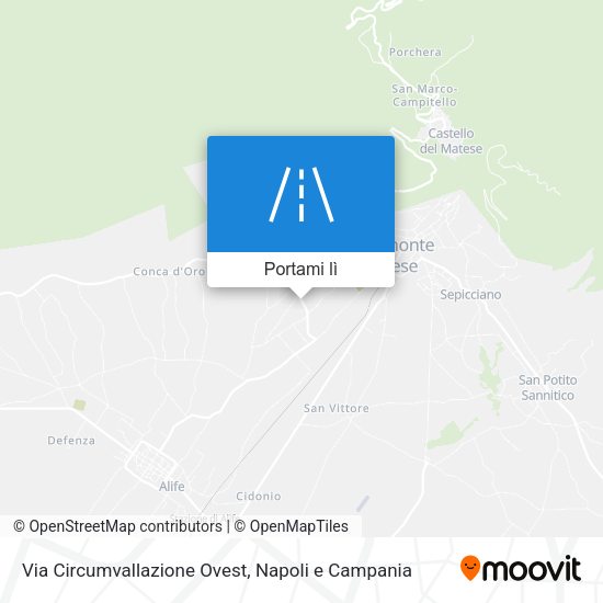 Mappa Via Circumvallazione Ovest