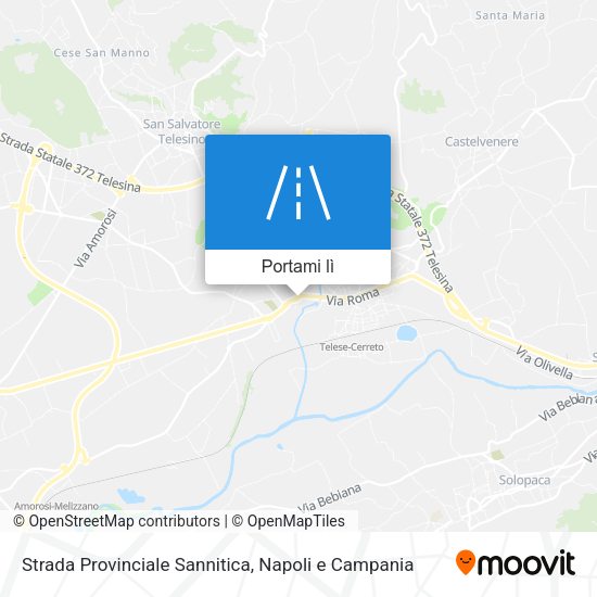 Mappa Strada Provinciale Sannitica
