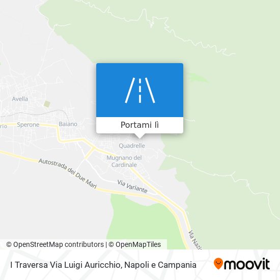 Mappa I Traversa Via Luigi Auricchio