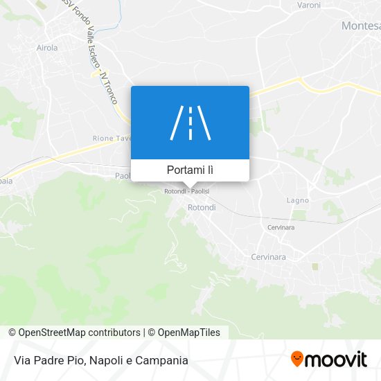 Mappa Via Padre Pio