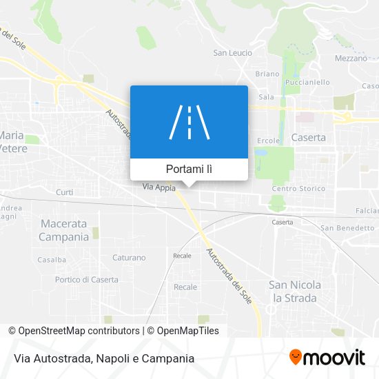 Mappa Via Autostrada
