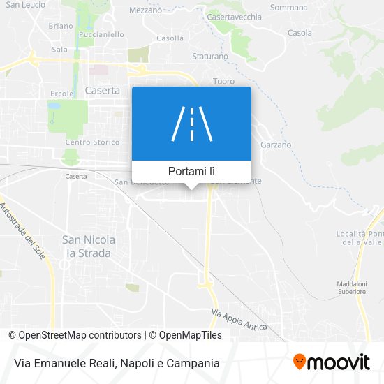 Mappa Via Emanuele Reali